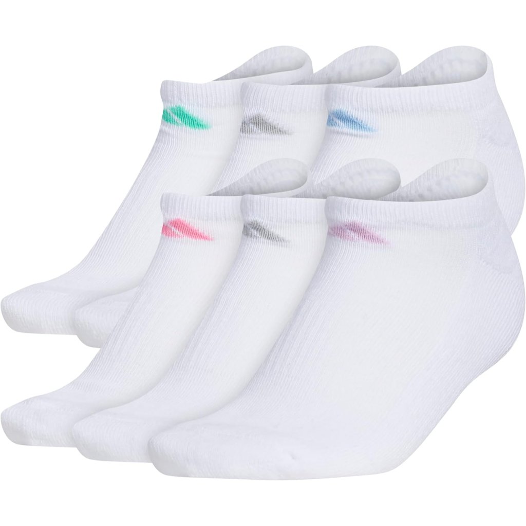 Women's Athletic Cushioned 6-Pack No Show, Socks - No Show Socks For Secure Fit,